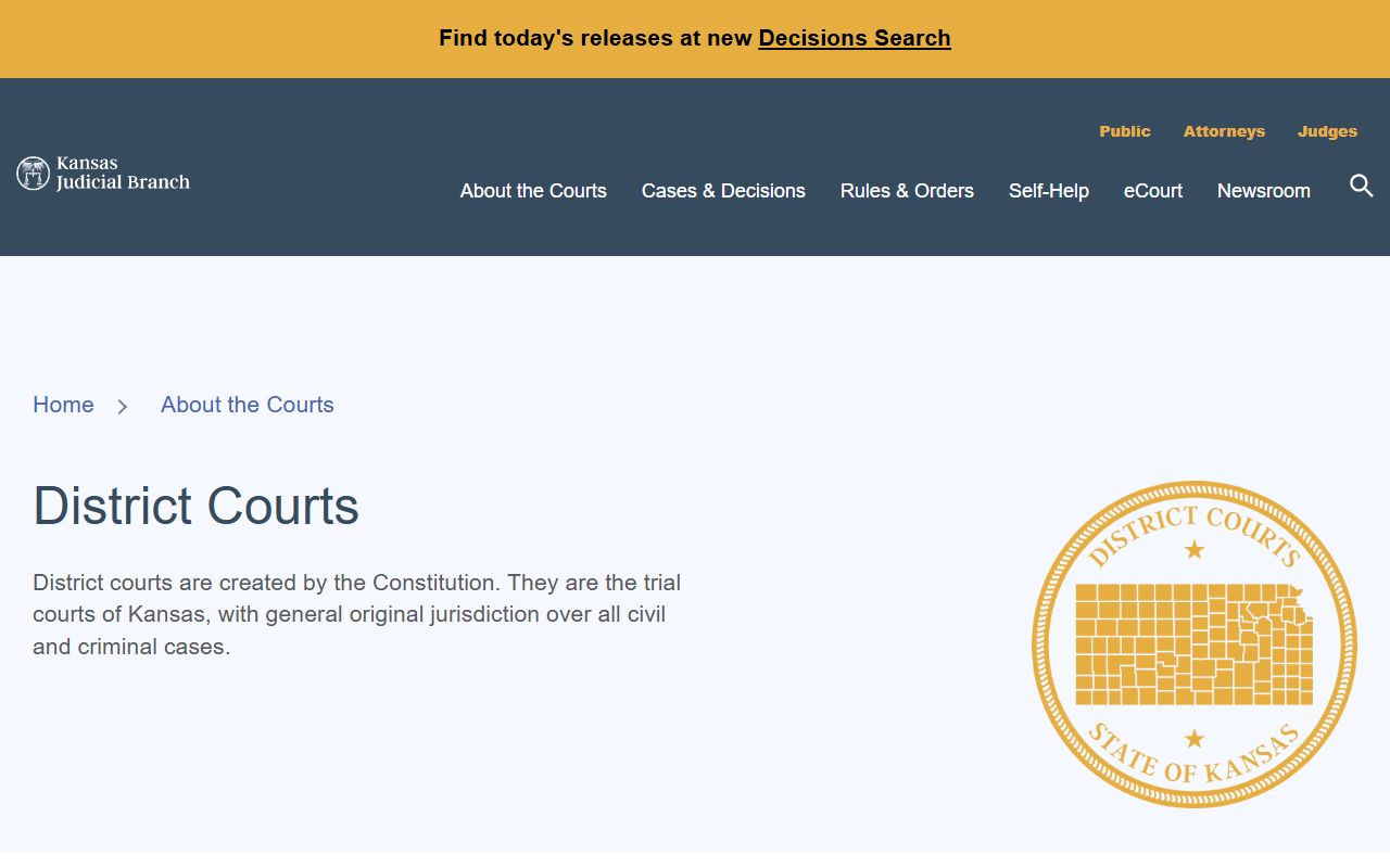 Labette County District Court records and Kansas District Courts overview